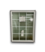 57061 48 X 36 White Aluminum Fixed Window - Grid
