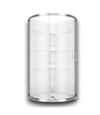Bud's Warehouse 57064 38x38x76 Whole Bath Kit. Walls, Base, And Door