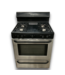 57067 Black & Steel 4-burner Gas Range
