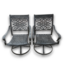 57073 Outdoor 360° Swivel Chairs Set Of 2