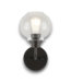 57075 6.5” 1 Light Iron And Seeded Glass Light