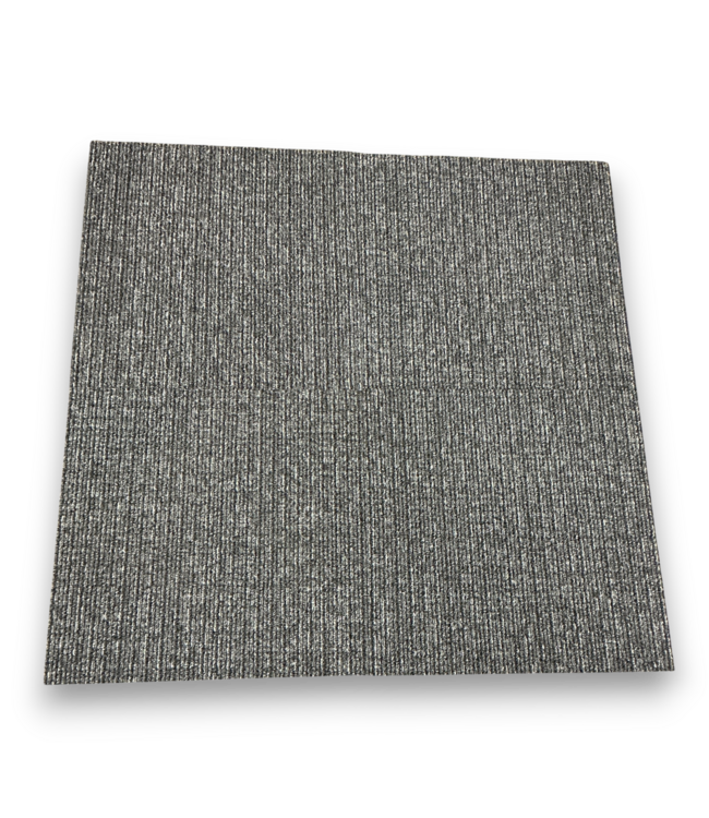 57078 Charcoal Square Carpet Tiles With Fiber Backing 6 Boxes