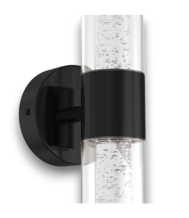 57079 21.7” 2 Light Matte Black Led Wall Sconce