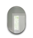 57081 Brushed Nickel Oval Wall Mirror