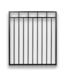 57084 Benitoite Black Satin Finish Steel Anti-sag Fence Gate