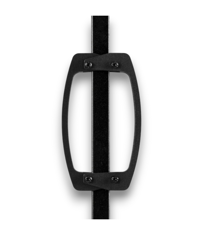 57084 Benitoite Black Satin Finish Steel Anti-sag Fence Gate