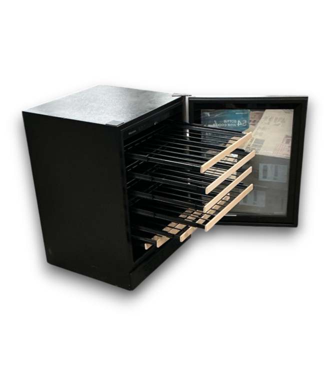 57094 23 X 54 Glass And Stainless Steel Wine Cooler