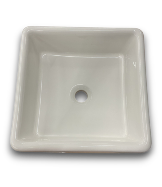 Bud's Warehouse 57095 Wilton Vitreous China Vessel Square White Bathroom Sink