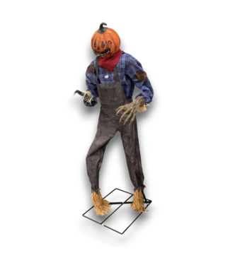 Bud's Warehouse 57098 Motion Activated Pumpkin Scarecrow 7'