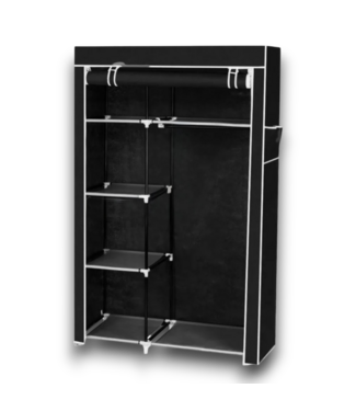 Bud's Warehouse 57103 64 X 41 Black Unassembeled Wardrobe