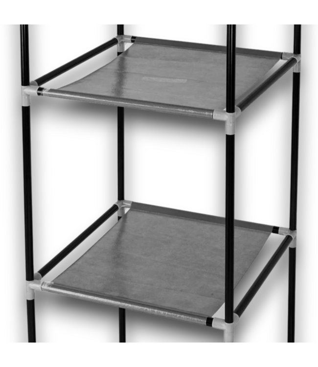 57103 64 X 41 Black Unassembeled Wardrobe