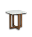 57112 22 X 24 In. White Granite Marble End Table
