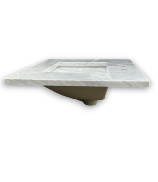 Bud's Warehouse 57115 White Carrara Single Sink Top 31"