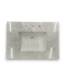57115 White Carrara Single Sink Top 31"