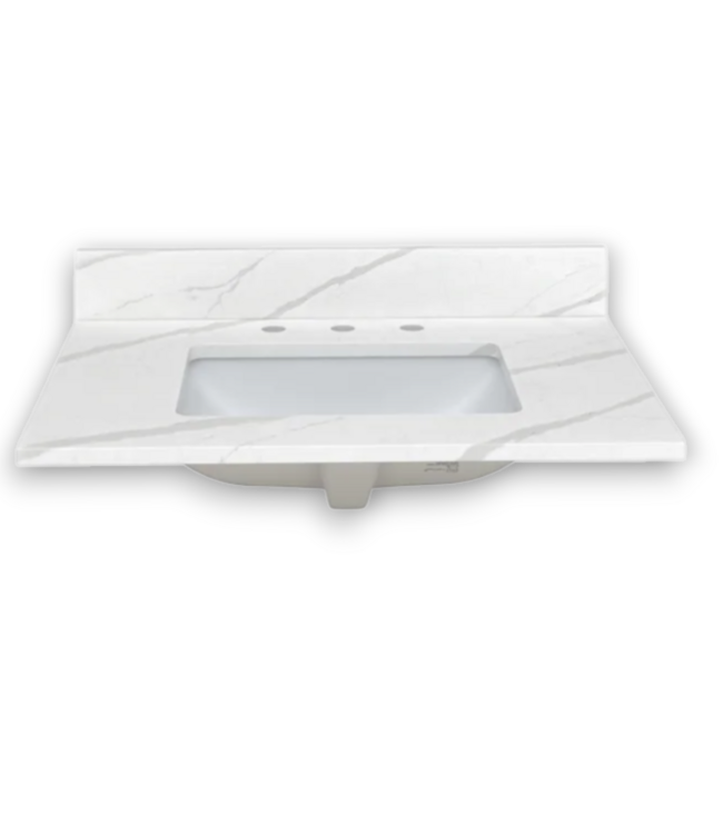 57117 31” Marble Design  Bathroom Sink Vanity Top