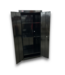 57118 Freestanding Black Steel Garage Cabinet 72"h