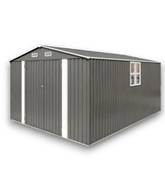 Bud's Warehouse 57121 Gray Outdoor Metal Storage Shed 10' X 14'