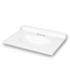 57114 31” White Bathroom Sink 3 Hole For Vanity