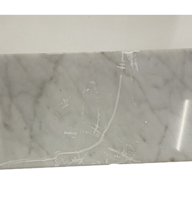 57115 White Carrara Single Sink Top 31"