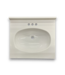 57128 White Single Vanity Sink Top 25"
