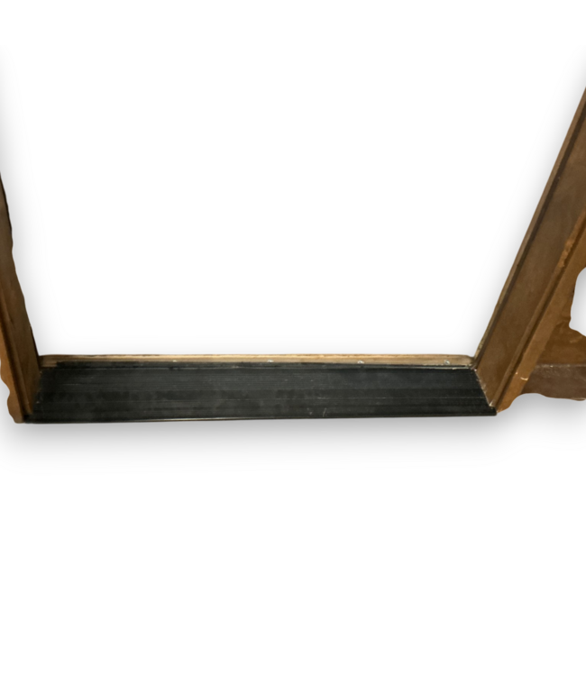 57130 42 X 96 Brown Wood 2 Panel Door And Frame