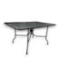 57135 Steel Black Rectangle Outdoor Dining Table W/umbrella Hole