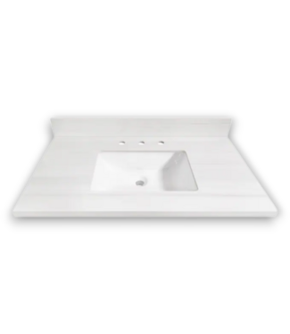 Bud's Warehouse 57136 Bianco Sintered Stone Sink Top 37"