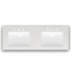 57137 Cultured Marble Double Sink Top 61"