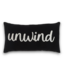 57138 Graphic Print Black Unwind Rectangle Lumbar Pillow