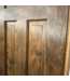57139 24x80 Dark Brown Wood 6 Panel Prehung Door
