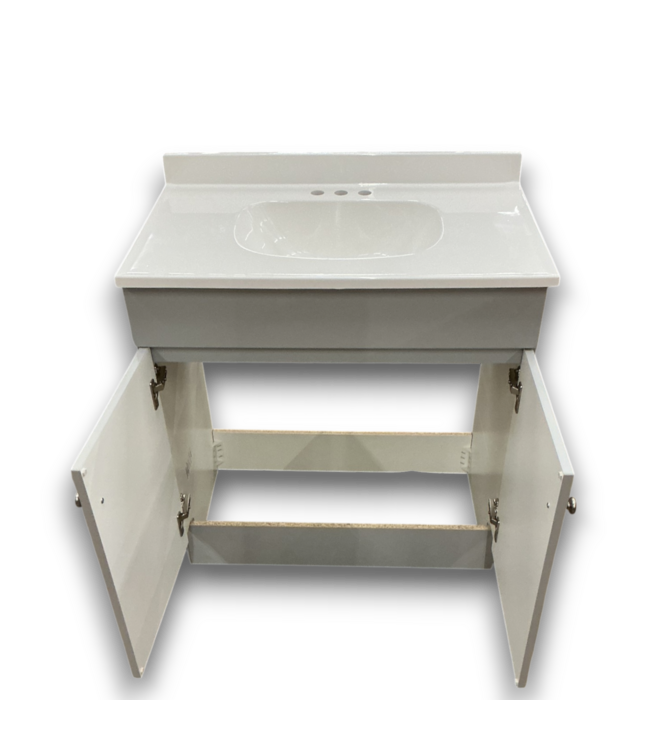 57146 Cloud Gray Vanity W/top 30"