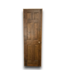 57139 24x80 Dark Brown Wood 6 Panel Prehung Door