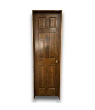 Bud's Warehouse 57141 24 X 80 6 Panel Dark Brown Prehung Interior Door