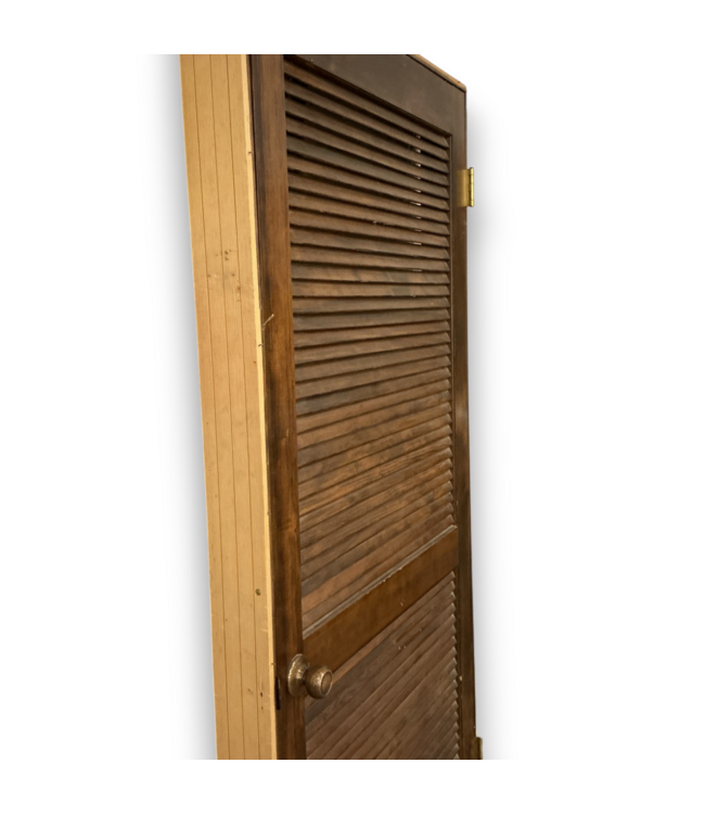 57143 36 X 80 Louvre Prehung Interior Door Dark Brown