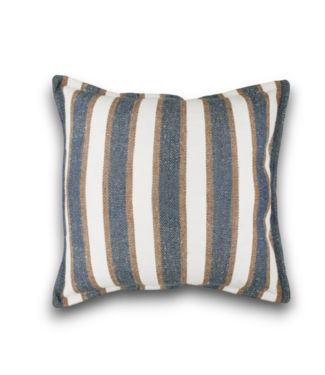 Bud's Warehouse 57153 22 X 22 Basket Weave Blue Strip Throw Pillow