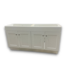 57157 White Double Bathroom Vanity Base 60"