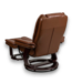 57164 Multi-position Recliner/ottoman With Swivel Base In Vintage Leatehrsoft