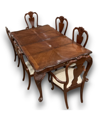 Bud's Warehouse 57163 Extendable Dining Table & Chairs 9-pc Set