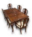 57163 Extendable Dining Table & Chairs 9-pc Set
