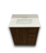 57166 Warm Walnut Bathroom Vanity W/top 30"