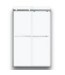 57169 5-piece Rectangle Alcove Shower Kit 32" X 48"
