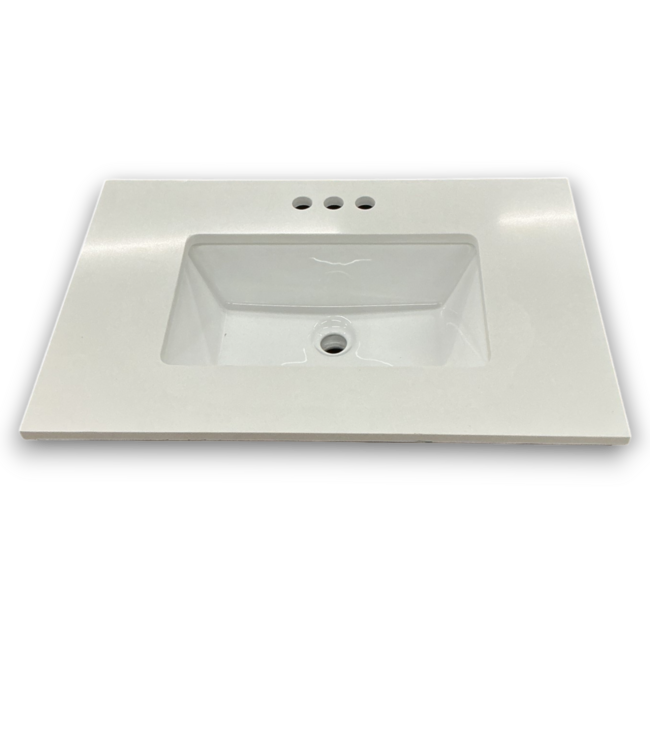 57166 Warm Walnut Bathroom Vanity W/top 30"
