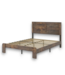 57181 King Dark Brown Bed Frame With Headboard