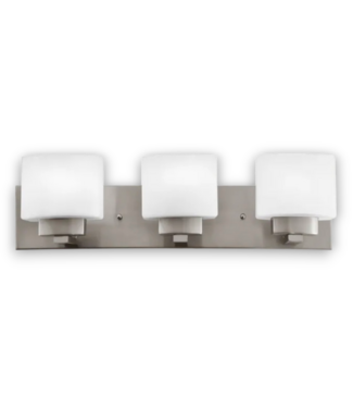 Bud's Warehouse 57183 Dove Creek 3-light Satin Nickel Bathroom Vanity Light