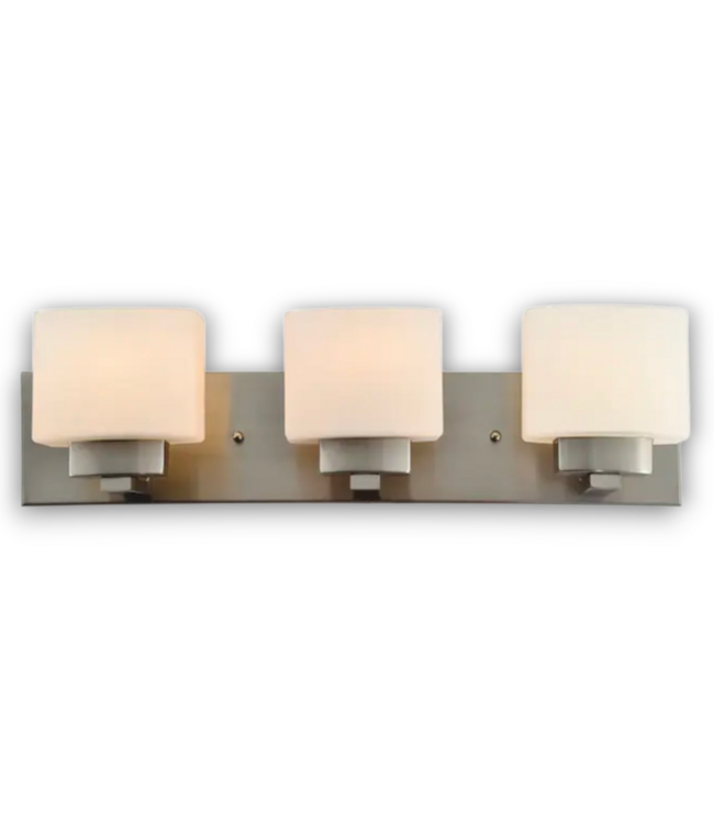 57183 Dove Creek 3-light Satin Nickel Bathroom Vanity Light