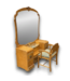 57188 Vintage Honey Vanity & Chair