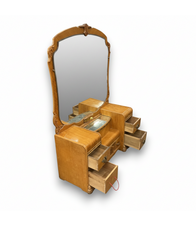 57188 Vintage Honey Vanity & Chair