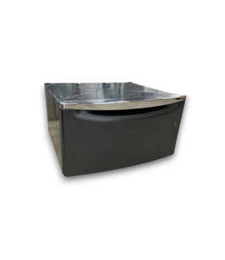 Bud's Warehouse 57190 Universal Laundry Pedestal Midnight Steel With Storage Drawer