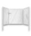 57193 Elite Oyster 3-piece Glue Up Bathtub Wall Panel Kit