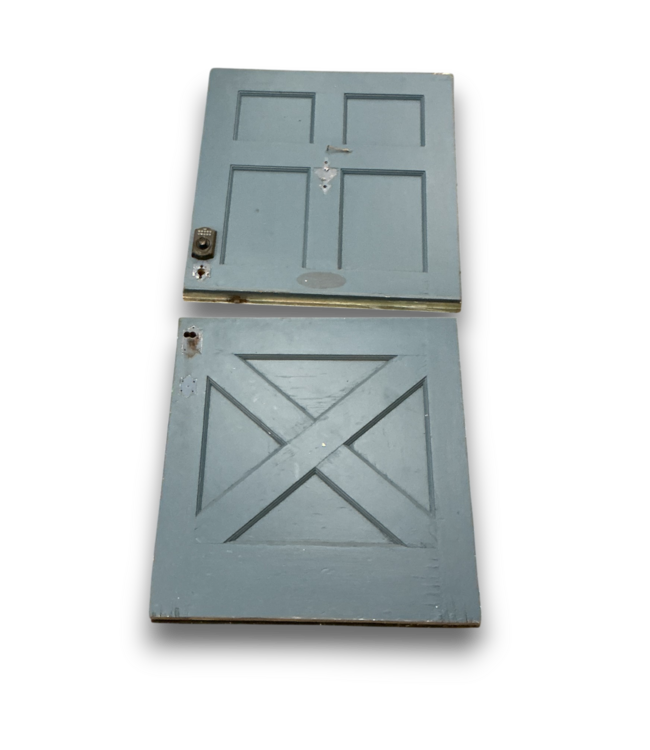 57208 38.5 X 80 8 Panel Blue And White Dutch Door